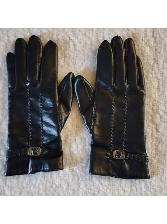 Accessories - Faux soft leather glover size medium  color black